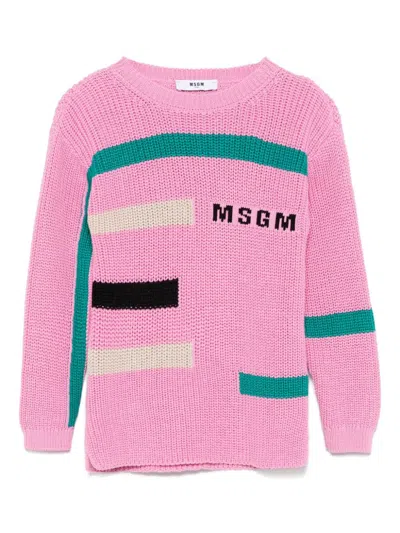 MSGM COLOURBLOCK SWEATER