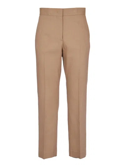 Msgm Concealed Trousers In Beige
