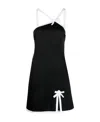 Msgm Woman Short Dress Black Size 8 Viscose In Black