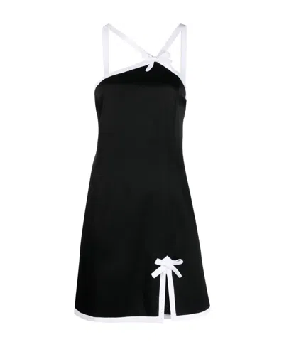 MSGM CONTRAST-BORDER MINI DRESS