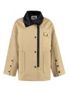 Msgm Padded Jacket With Zip And Snaps