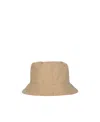 Msgm Contrasting Inner Bucket Hat In Nude