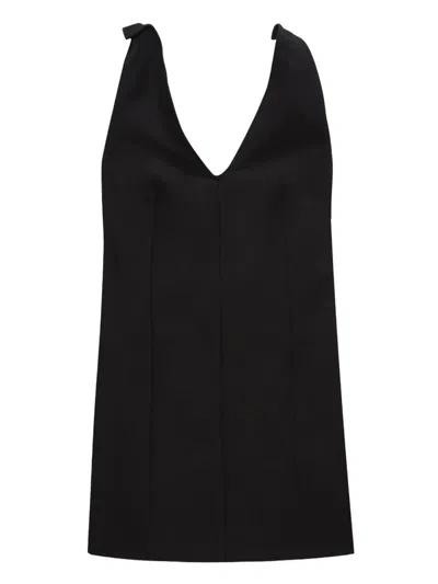Msgm Corset Mini Dress In Black