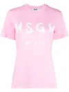 Msgm T-shirt  Woman Color Pink