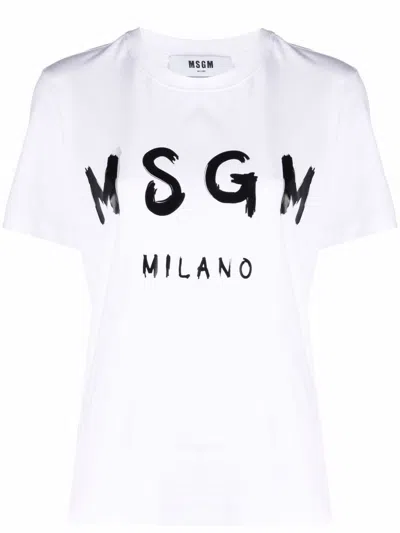 MSGM COTTON JERSEY T-SHIRT