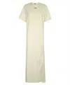 Msgm Knee Length Dress Crew Neck In Neutral