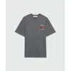 Msgm Logo-print Cotton T-shirt In Gray