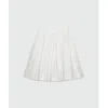 Msgm White Cotton Midi Skirt In White