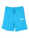 Msgm Shorts  Kids Kids Color Turquoise In Blue
