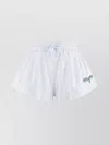 Msgm Cotton Shorts Elastic Waistband Relaxed Fit
