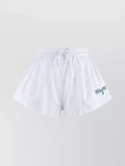 MSGM COTTON SHORTS ELASTIC WAISTBAND RELAXED FIT