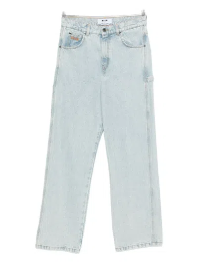 MSGM COTTON STRAIGHT JEANS