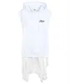 Msgm Cotton Sweatdress In White