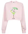 Msgm Cotton Sweatshirt In Pink