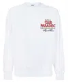 Msgm Club Paradiso Cotton Sweatshirt In White