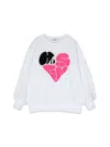 Msgm Cotton Sweatshirt In White