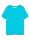 Msgm Cotton T-shirt In 蓝色