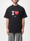 Msgm Man T-shirt Black Size M Cotton In Black
