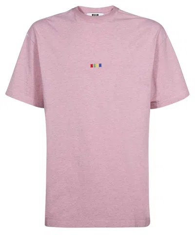 Msgm Cotton T-shirt In Pink