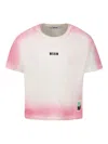 Msgm Cotton T-shirt In Rosa