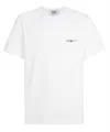 Msgm Cotton Crew Neck T-shirt With Short Sleeves In White