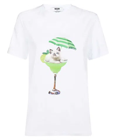 MSGM COTTON T-SHIRT
