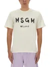 Msgm Cotton T-shirt In White