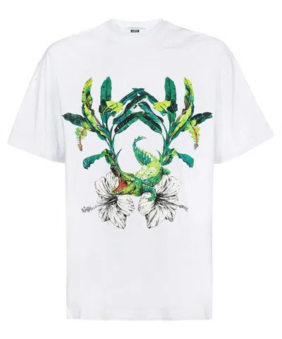 Msgm Cotton T-shirt In White