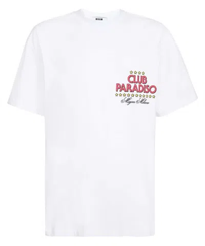 Msgm Cotton T-shirt In White
