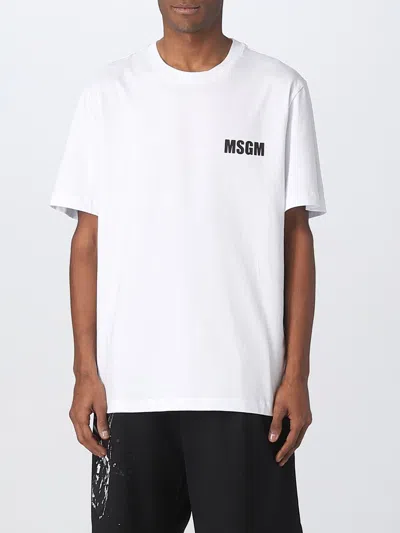 MSGM MSGM COTTON T-SHIRT,D92276001