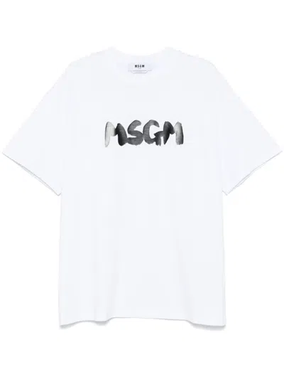 MSGM MSGM COTTON T-SHIRT WITH LOGO