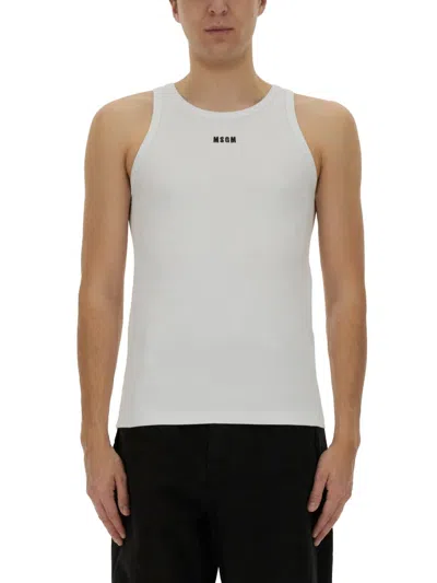 Msgm Cotton Tank Top