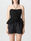 Msgm Top  Woman Color Black In Black