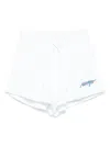 Msgm Cotton Track Shorts In White