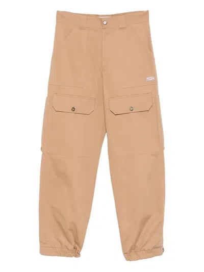 Msgm Cotton Trousers In Pink