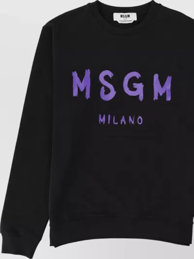Msgm Cotton T-shirt In Black