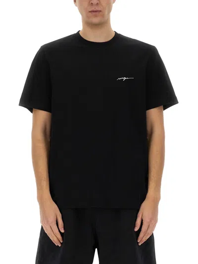 Msgm Cotton Tshirt In Black