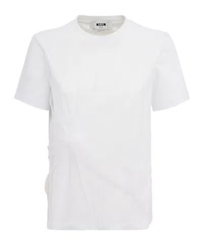 Msgm Cotton T-shirt In White