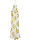 Msgm Crab-print Dress In White