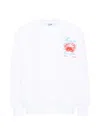 Msgm Crab-print Sweatshirt In Multi