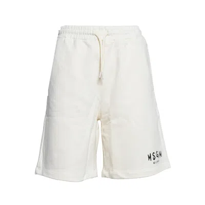 Msgm Shorts In Neutral