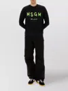 Msgm Crew Neck Cotton Sweatshirt