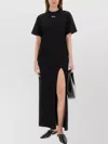 Msgm Black Printed Maxi Dress