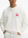 Msgm Crew-neck Sweatshirt In White