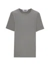 Msgm Crew-neck T-shirt In Gray