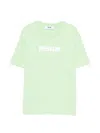 Msgm Crew-neck T-shirt In Green