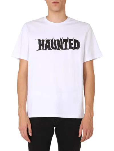Msgm Crew Neck T-shirt In White
