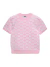 Msgm Patterned T-shirt In Pink