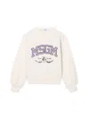 Msgm Crewneck Sweatshirt In Ivory