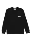 Msgm Crewneck Sweatshirt With Subtle Logo Detail In Black